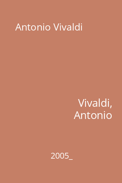 Antonio Vivaldi