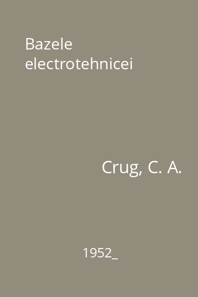 Bazele electrotehnicei