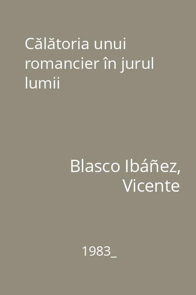 Călătoria unui romancier în jurul lumii