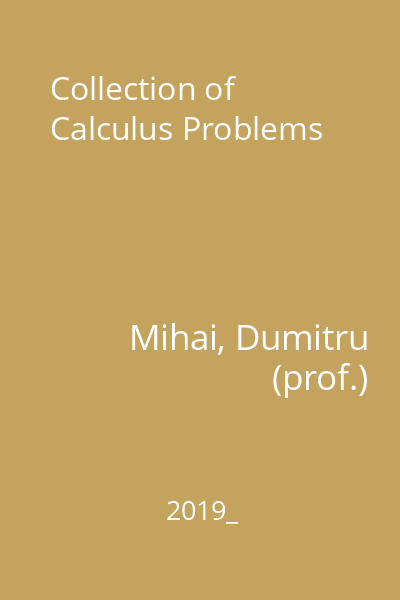 Collection of Calculus Problems