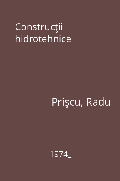 Construcţii hidrotehnice