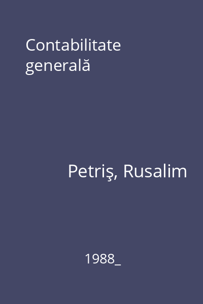 Contabilitate generală