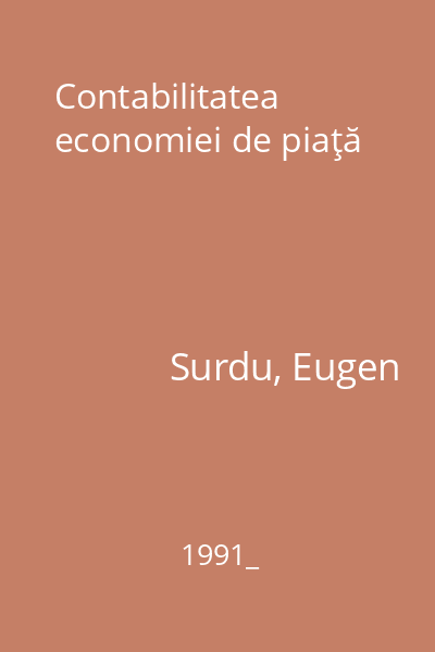 Contabilitatea economiei de piaţă