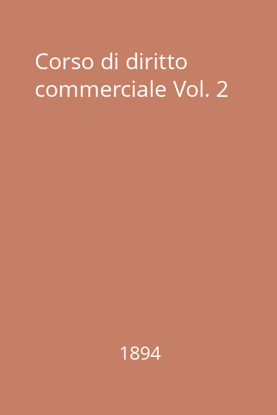 Corso di diritto commerciale Vol. 2