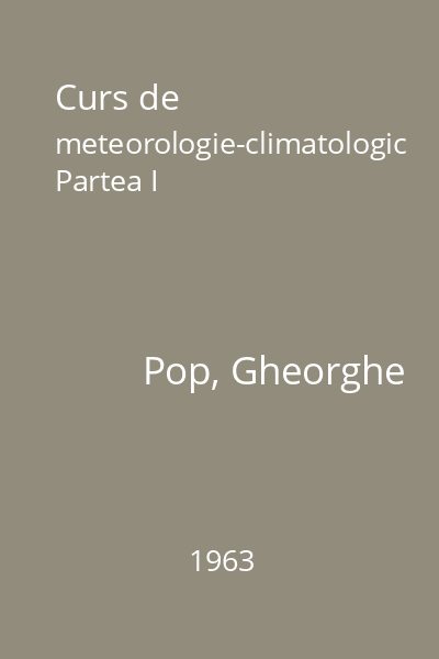 Curs de meteorologie-climatologic Partea I