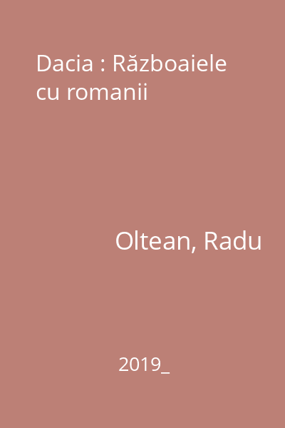 Dacia : Războaiele cu romanii