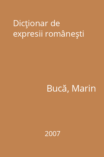 Dicţionar de expresii româneşti