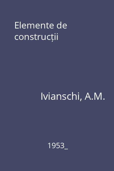 Elemente de construcții