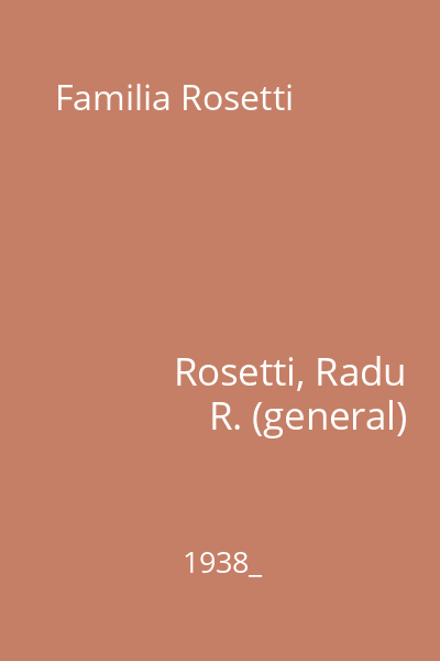 Familia Rosetti