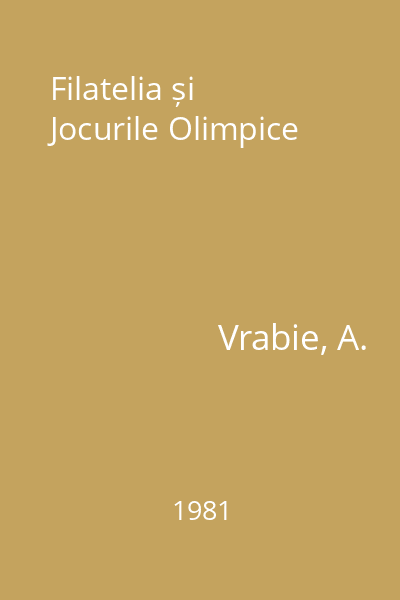 Filatelia și Jocurile Olimpice