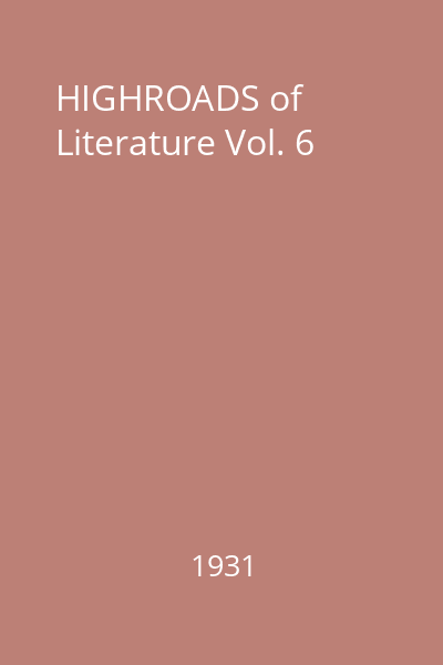 HIGHROADS of Literature Vol. 6