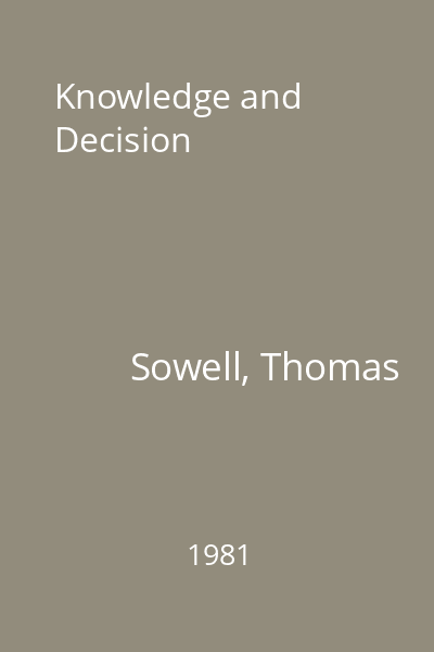 Knowledge and Decision
