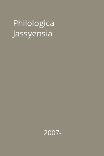 Philologica Jassyensia