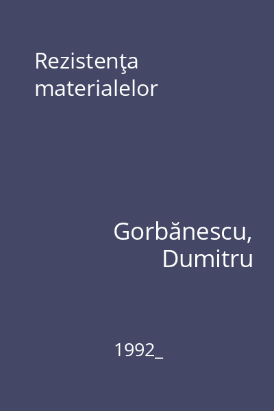 Rezistenţa materialelor