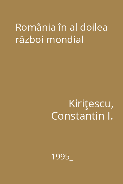 România în al doilea război mondial