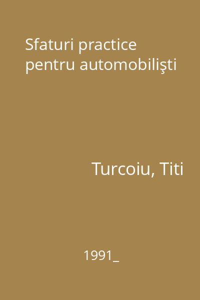 Sfaturi practice pentru automobilişti