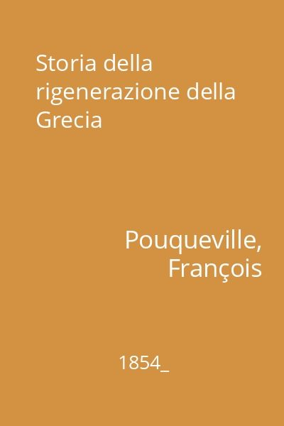 Storia della rigenerazione della Grecia