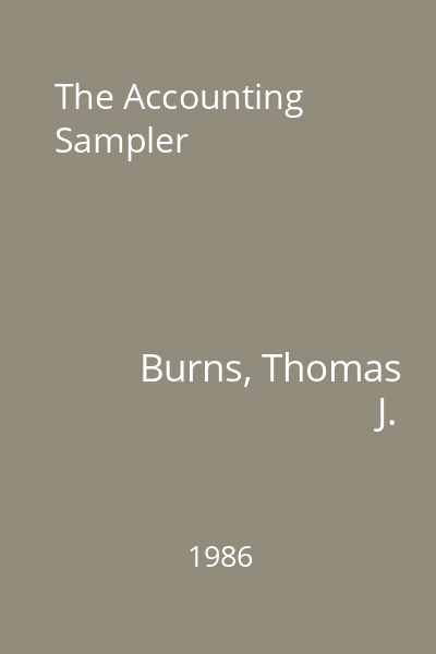 The Accounting Sampler