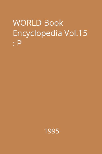 WORLD Book Encyclopedia Vol.15 : P