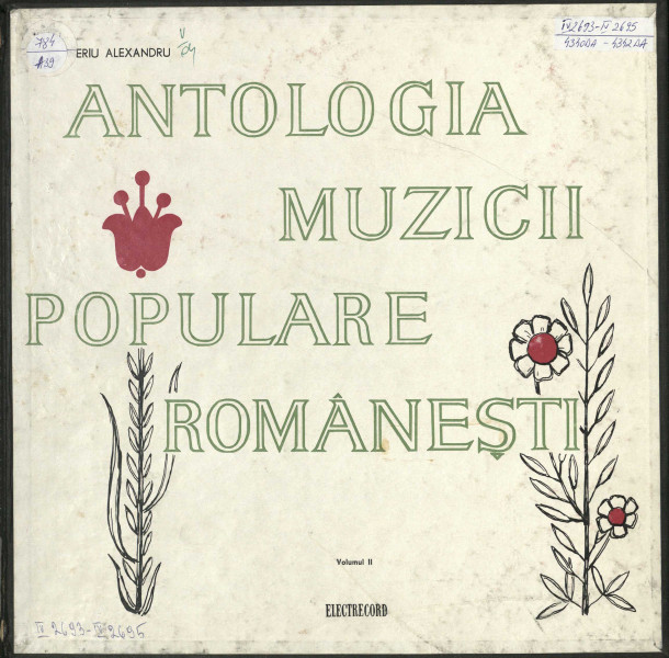 Antologia muzicii populare românești disc audio 4 : Instrumente muzicale românești