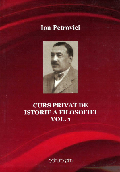 Curs privat de istorie a filosofiei Vol.1