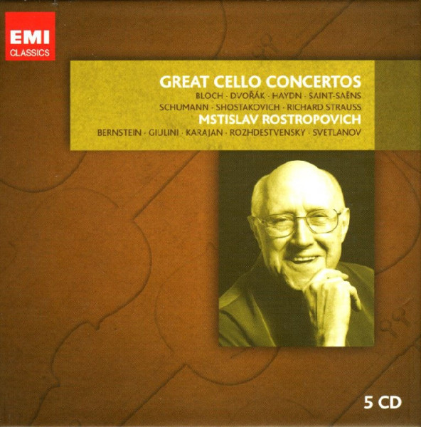 GREAT CELLO CONCERTOS CD 1 : Cello Concertos / Dvořák.  Cello Concerto No.1 / Saint-Saëns
