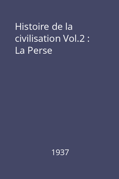 Histoire de la civilisation Vol.2 : La Judeé