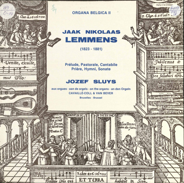ORGANA Belgica II disc audio 2 : Œuvres d'orgue. Prélude, Pastorale, Cantabile, Prière, Hymni, Sonate