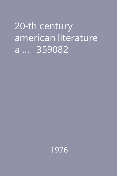 20-th century american literature a ... _359082