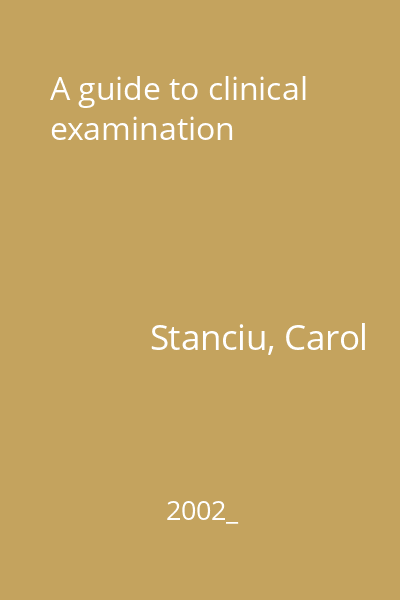 A guide to clinical examination