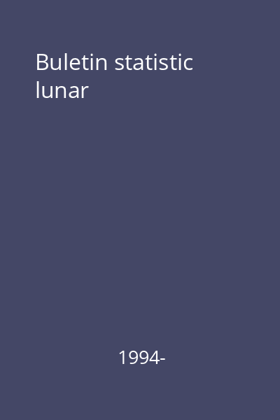 Buletin statistic lunar