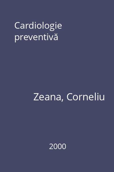 Cardiologie preventivă