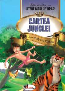 CARTEA junglei : știu să citesc cu litere mari de tipar!