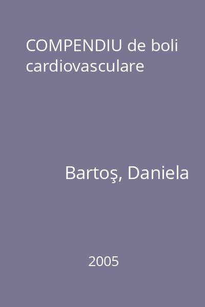 COMPENDIU de boli cardiovasculare