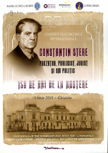 Conferința științifică internațională : „Constantin Stere - prozator, publicist, jurist și om politic: 150 de ani de la naștere”