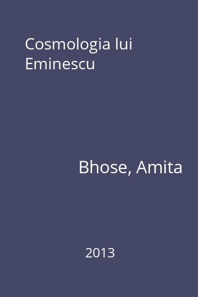 Cosmologia lui Eminescu