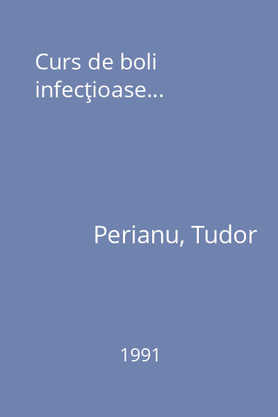 Curs de boli infecţioase...