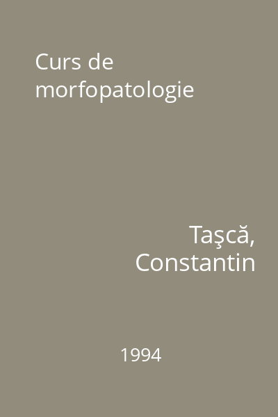 Curs de morfopatologie