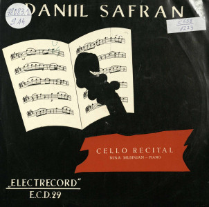 Daniil Safran = Violoncello Recital : Nina Musinian -piano