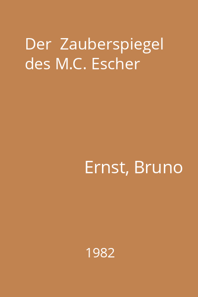 Der  Zauberspiegel des M.C. Escher