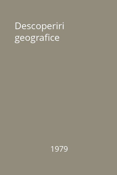 Descoperiri geografice