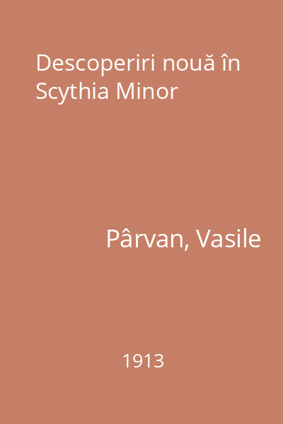 Descoperiri nouă în Scythia Minor
