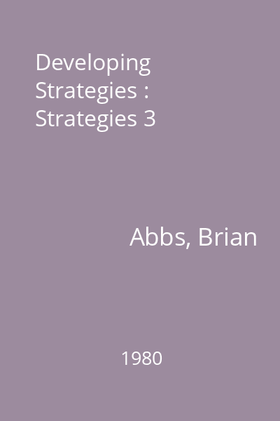 Developing Strategies : Strategies 3