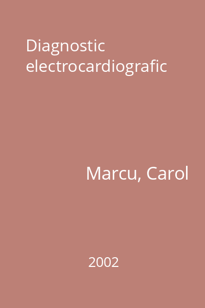 Diagnostic electrocardiografic