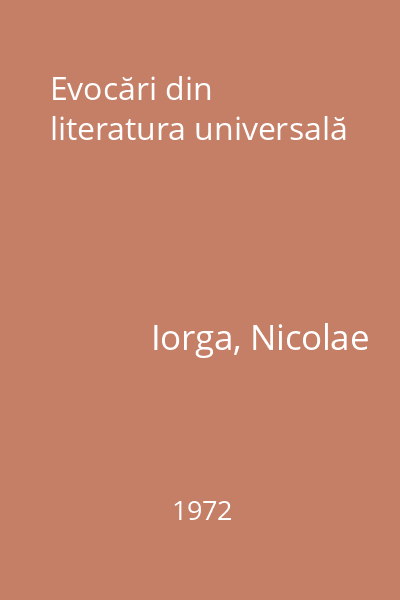Evocări din literatura universală