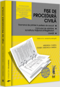 Fișe de procedură civilă : Examenul de primire în profesia de avocat, Concursul de admitere la Institutul Național al Magistraturii, Licență