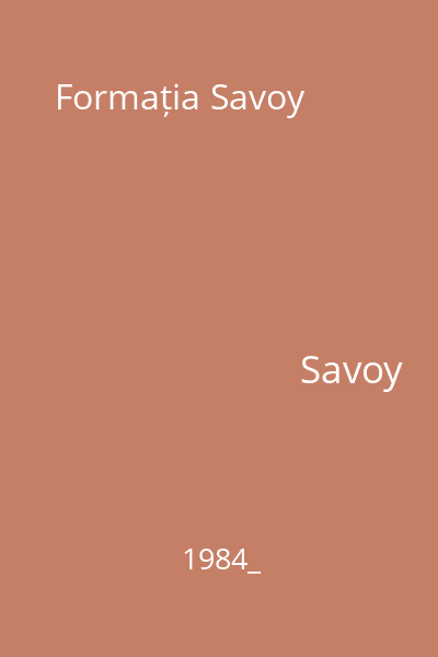 Formația Savoy
