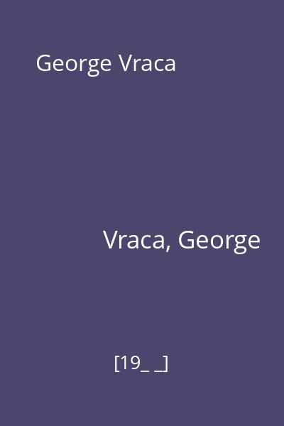George Vraca