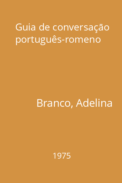 Guia de conversaçāo português-romeno