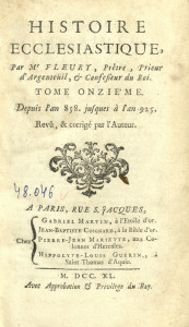 Histoire ecclésiastique : pour servir de continuation à celle de monsieur l'abbé Fleury Vol.11